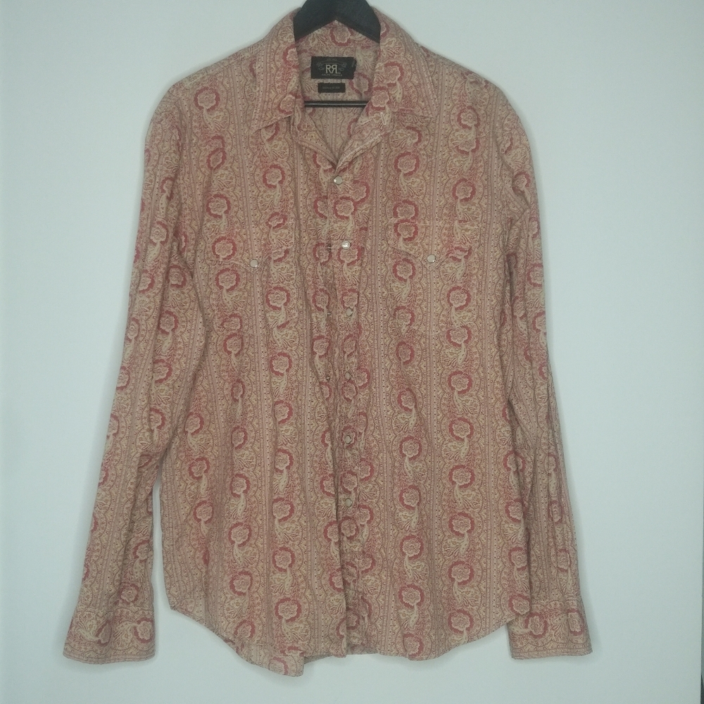 RRL by Ralph Lauren cotton snap button down